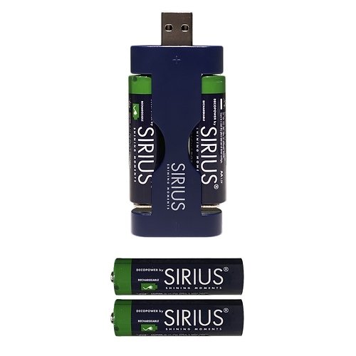 Sirius AA Akkus DecoPower 4 Stück inkl. USB Charger