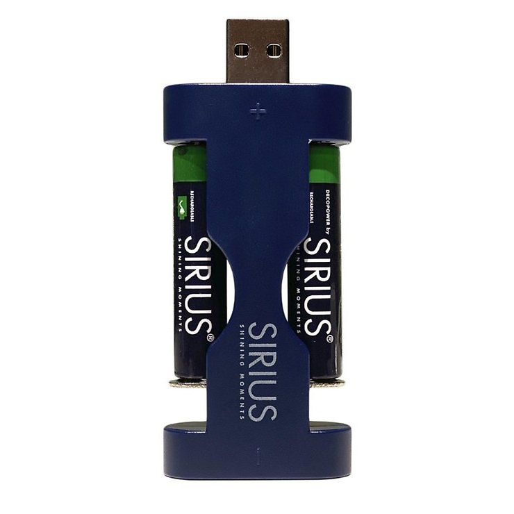 Sirius AAA Akkus DecoPower 4 Stück inkl. USB Charger - Pic 1