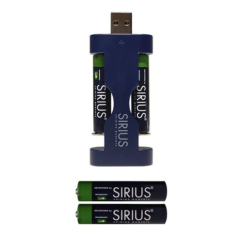 Sirius AAA Akkus DecoPower 4 Stück inkl. USB Charger