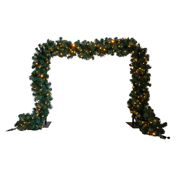 Sirius Tech-Line LED Fir Tree Garland Starter Set – 200 color-changing LEDs, 2 m, 230V, for outdoor use, green - Bild 1 Sirius Tech-Line LED Fir Tree Garland Starter Set – 200 color-changing LEDs, 2 m, 230V, for outdoor use, green - Bild 1