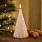 Albero di Natale Sirius LED Laura cera vera 17cm bianco