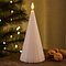 Albero di Natale Sirius LED Laura cera vera 17cm bianco