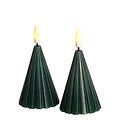 Sirius LED Sapins de Noël Laura Set 2 pièces cire véritable 8cm vert - Thumbnail 2