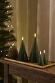 Sirius LED Christmas trees Laura set of 2 real wax 8cm green - Thumbnail 2