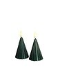 Sirius LED Sapins de Noël Laura Set 2 pièces cire véritable 8cm vert