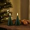 Alberi di Natale Sirius LED Laura set di 2 cera vera 8cm bianco