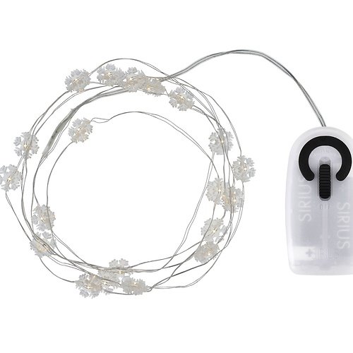 Sirius Lichterkette Nynne Snowflake 20 LED 1,9 m batteriebetrieben innen