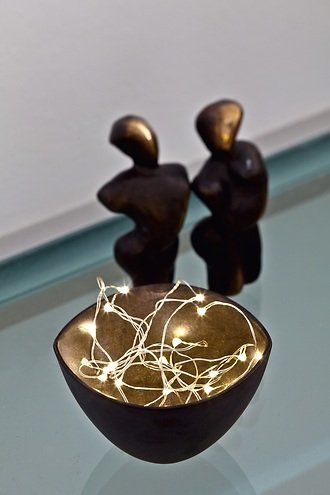 Sirius Lichterkette Knirke 40 LED Batterie Timer innen 3,9 m silber