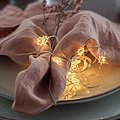 Chaîne lumineuse Sirius fonctionnant sur batterie Silke 40 LED fleurs d'intérieur 3,9m - Thumbnail 1