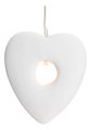 Colgante de luz LED Sirius Olina Corazón 8cm de cerámica blanca - Thumbnail 2