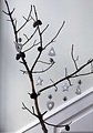 Sirius ciondolo a LED Olina Albero di Natale 8cm in ceramica bianca - Thumbnail 3