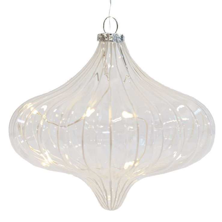 Sirius Leuchtkugel Dina batteriebetrieben 5 LED 10cm klar weiss - Thumbnail 2