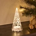 Sirius LED árbol de cristal Vilma funciona con pilas 19cm blanco claro - Thumbnail 2