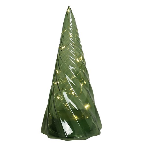 Albero di vetro Sirius LED Vilma a batteria 19cm verde