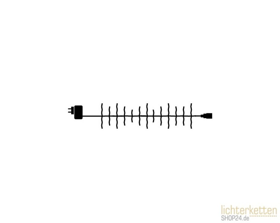 Sirius Top-Line System Lichterkette Cluster Starter Set 200 LED warmweiß 3 m schwarz - Thumbnail 4