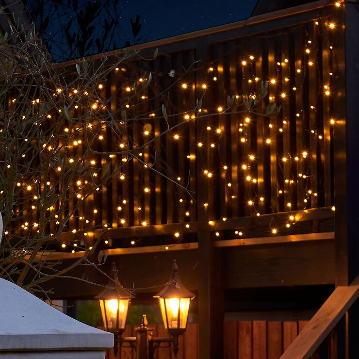 Rideau lumineux Sirius Top-Line System Starter Set 100 LED extérieur 1,1 x 1 m - Thumbnail 1