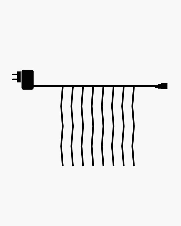 Rideau lumineux Sirius Top-Line System Starter Set 100 LED extérieur 1,1 x 1 m - Thumbnail 2