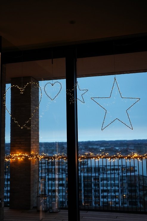 Sirius LED Coeur Liva Cluster Heart big 140 LED métal doré - Thumbnail 3