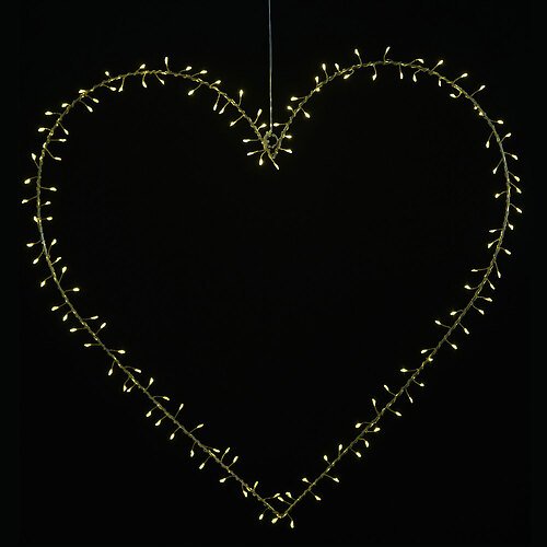 Sirius LED heart Liva Cluster Heart big 140 LED metal gold
