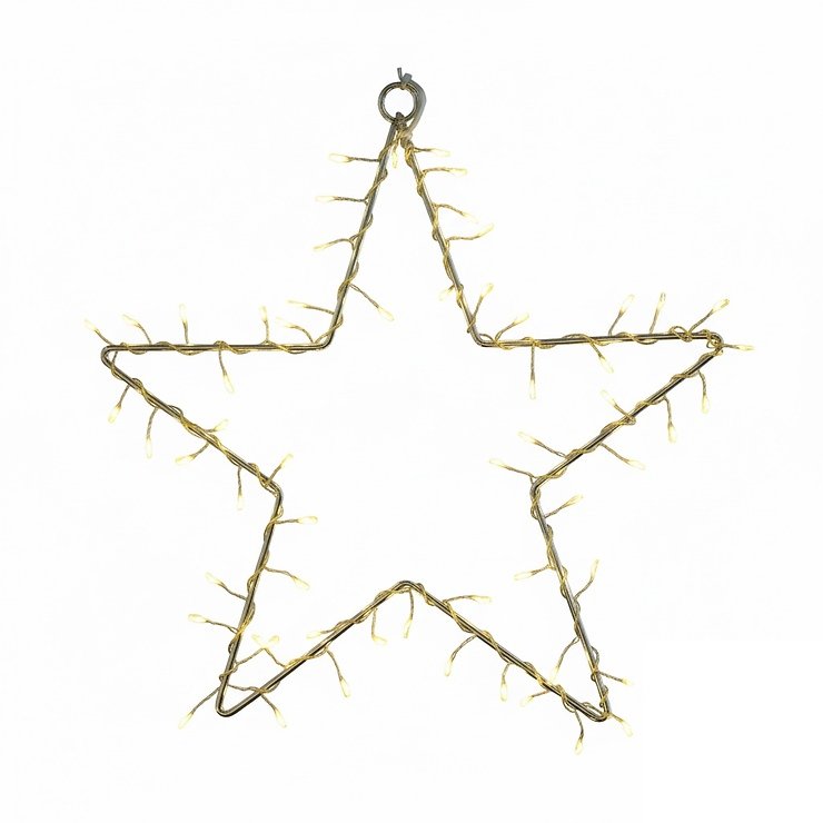 Gwiazda LED Sirius Liva Cluster Star duża 190 LED metalowa złota - Thumbnail 1