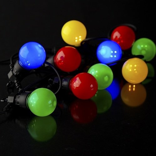 Sirius Lichterkette Oscar Ergänzung 10 LED bunt außen 3m