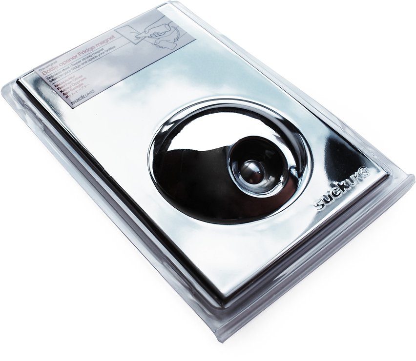 Suck UK Flaschenöffner Bottle Opener Fridge Magnet silber - Thumbnail 2