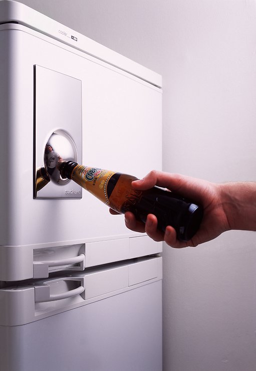 Suck UK Flaschenöffner Bottle Opener Fridge Magnet silber - Thumbnail 1