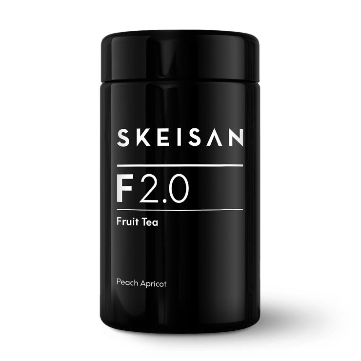 Té de frutas Skeisan Té de melocotón Albaricoque F2.0 Tarro de vidrio 70g - Thumbnail 1