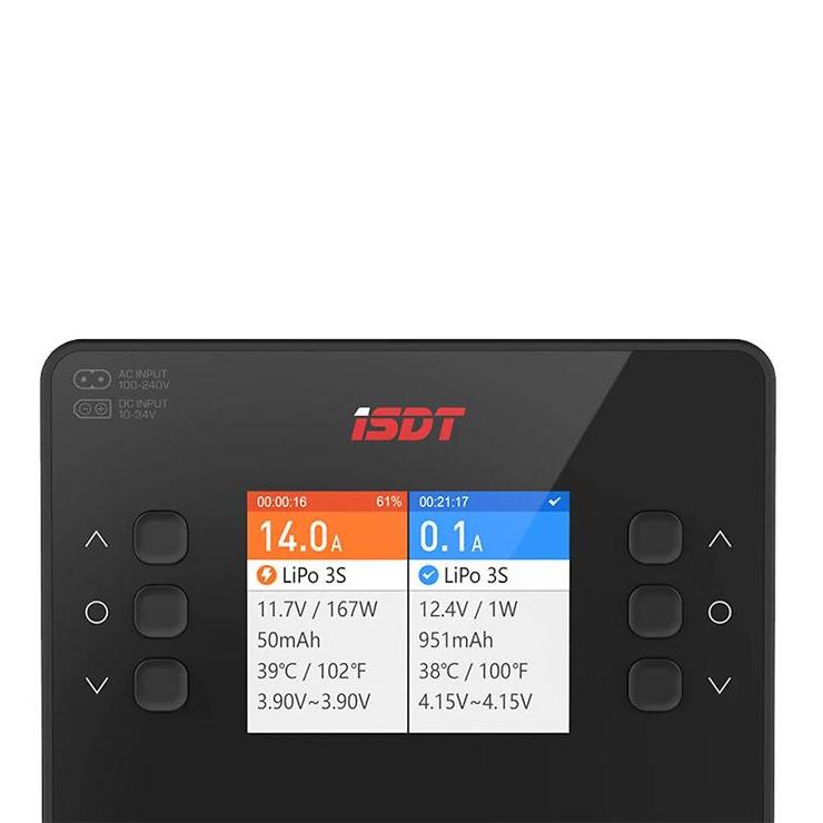 ISDT SMART CHARGER K2 DUO - 200/500W, 20A, 2x6S Lipo, integriertes Netzteil - Thumbnail 7
