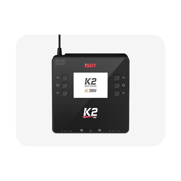 ISDT SMART CHARGER K2 DUO - 200/500W, 20A, 2x6S Lipo, integriertes Netzteil - Thumbnail 4