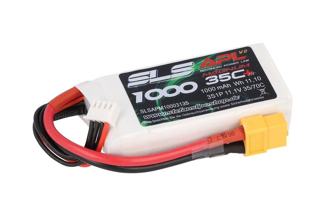 SLS Batterie LiPo Akku APL MAGNUM 1000mAh 3S 11,1V 35C/70C - Pic 1