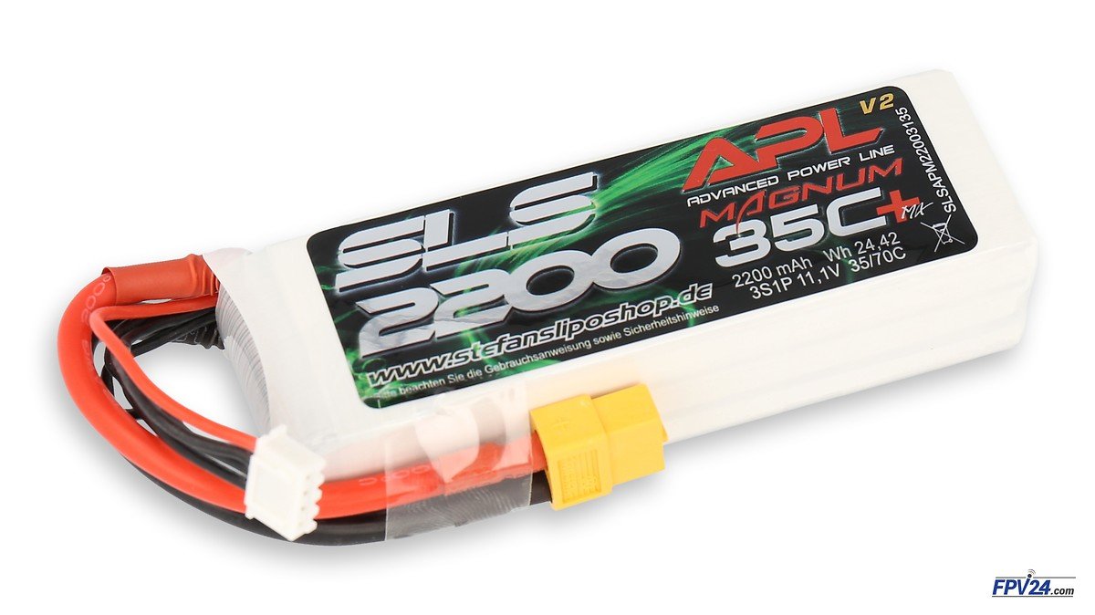 SLS Batterie LiPo Akku APL MAGNUM 2200mAh 3S1P 11,1V 35C/70C - Thumbnail 1