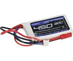 SLS Batterie LiPo Akku XTRON 450mAh 2S1P 7,4V 30C/60C