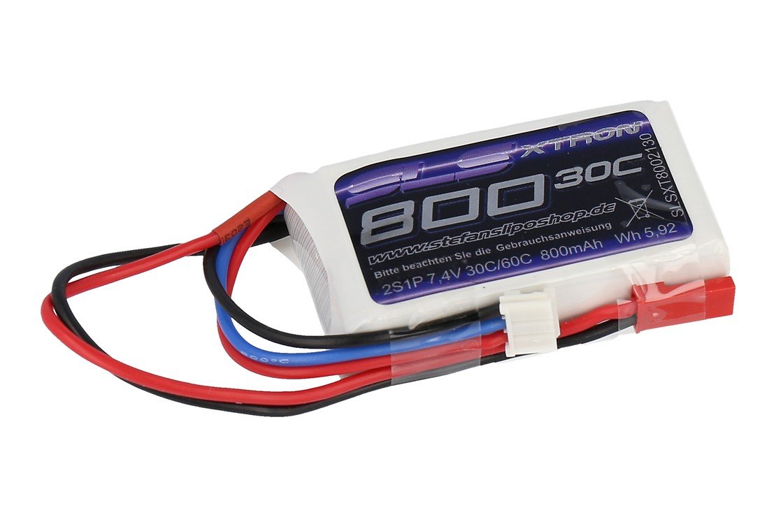 SLS Batterie LiPo Akku XTRON 800mAh 2S1P 7,4V 30C/60C - Pic 1