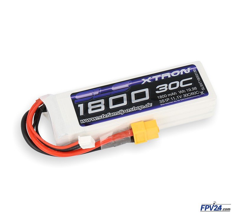 SLS Battery LiPo Battery XTRON 1800mAh 3S1P 11.1V 30C / 60C - Thumbnail 1