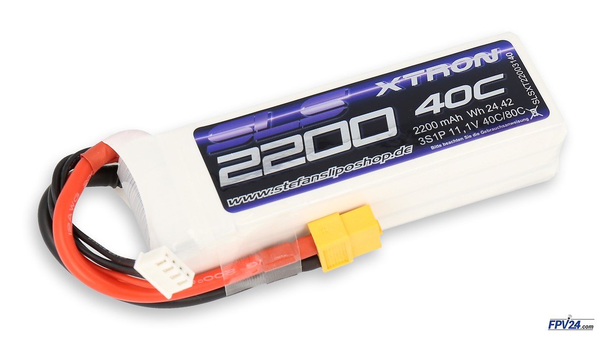 Batería SLS Batería LiPo XTRON 2200mAh 3S1P 11.1V 40C/80C - Thumbnail 1