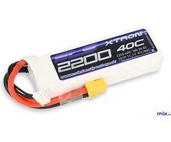 SLS Batterie LiPo Akku XTRON 2200mAh 3S1P 11,1V 40C/80C XT60