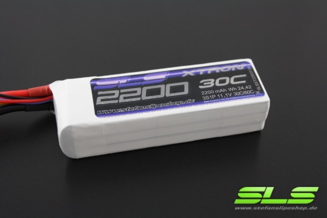 SLS Batterie LiPo Akku XTRON 2200mAh 4S1P 14,8V 30C/60C XT60 - Thumbnail 2