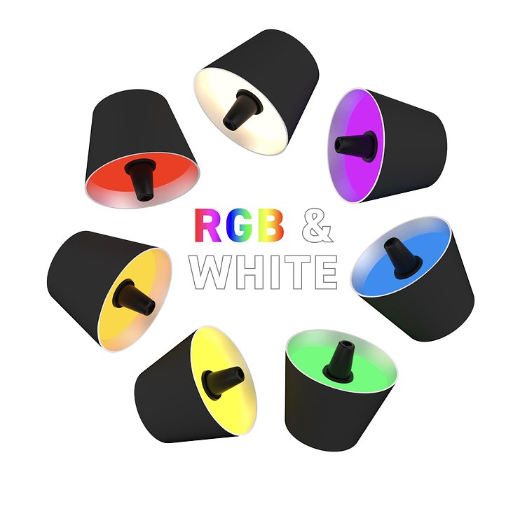 Sompex TOP 2.0 LED RGBW Battery Bottle Light Black - Thumbnail 4