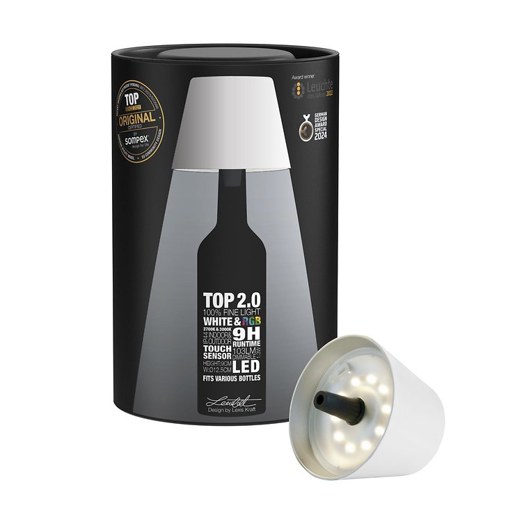 Sompex TOP 2.0 LED RGBW Battery Bottle Light Bianco - Thumbnail 6