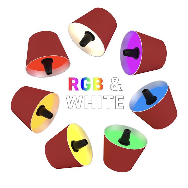 Sompex TOP 2.0 LED RGBW Battery Bottle Light Red - Thumbnail 4