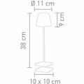 Sompex Troll 2.0 LED Lámpara de mesa de jardín blanca - Thumbnail 5