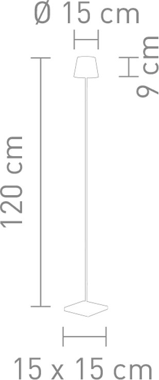 Sompex Troll LED garden floor lamp black - Thumbnail 2