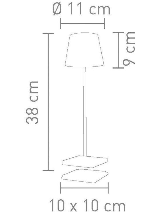 Sompex Troll 2.0 LED Gartentischleuchte grün - Thumbnail 5