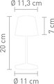 Lampe de table à LED Villeroy &amp; Boch Battery Séoul noir - Thumbnail 3