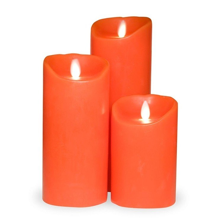 Sompex LED Kerze Flame rot 8 x 23 cm Timer - Thumbnail 2