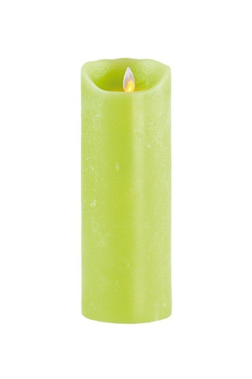Sompex LED Kerze Flame limone 8 x 23 cm Timer und fernbedienbar - Pic 1