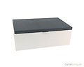 Sompex Schmuckbox BOX3 grau-weiß 34 x 24 14cm - Thumbnail 1
