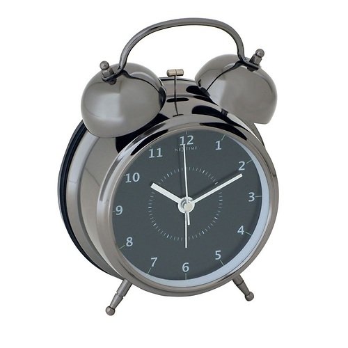 NeXtime alarm clock Wake Up 12,5cm metal black