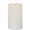 Star Trading LED candela di cera vera 7,5x15 cm Flame Flow cera specchio bianco 